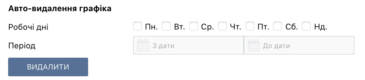 Графік роботи співробітників у системі Appointer